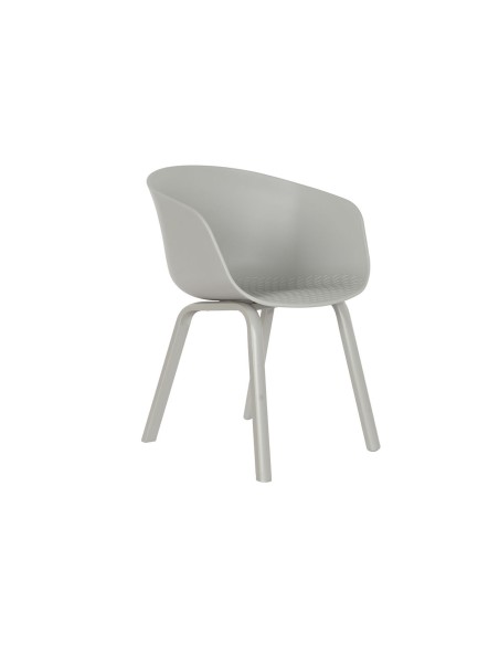 Chaise de Salle à Manger DKD Home Decor Gris clair 56 x 58 x 78 cm 60 x 55 x 78 cm