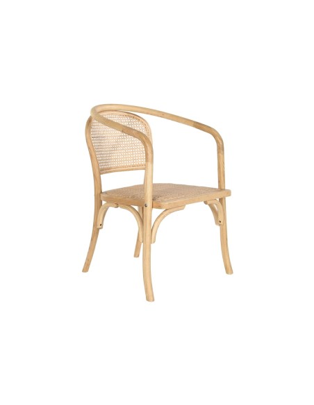 Chaise de Salle à Manger DKD Home Decor Naturel 53 x 54 x 80 cm
