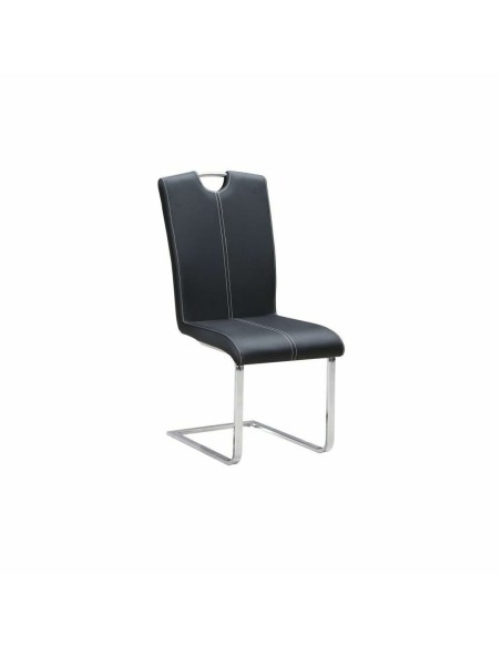 Chaise de Salle à Manger DKD Home Decor Noir Métal Polyuréthane (59 x 45 x 102 cm)