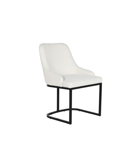 Chaise de Salle à Manger Home ESPRIT Blanc Noir 54 x 61 x 82,5 cm