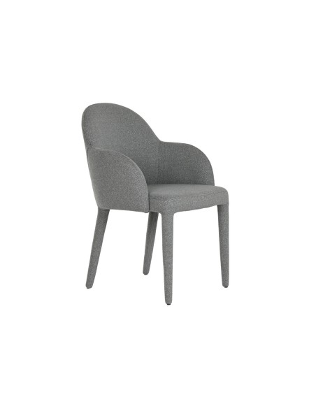 Chaise de Salle à Manger Home ESPRIT Gris Polyester Métal 59 X 63 X 86 cm