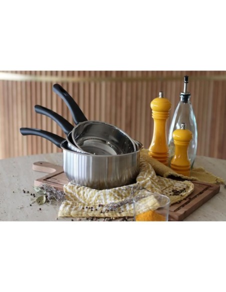 Casserole - MENASTYL - 6020240 - En acier inoxydable - 14 cm - Tous feux dont induction – MENASTYL (Casserole) | STORE PRO SHOP 