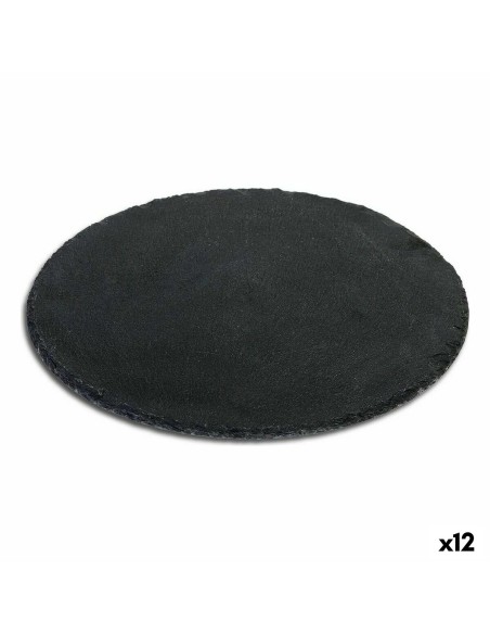 Assiette plate Santa Clara Alfares Ardoise Ø 25 cm 6 mm (12 Unités)