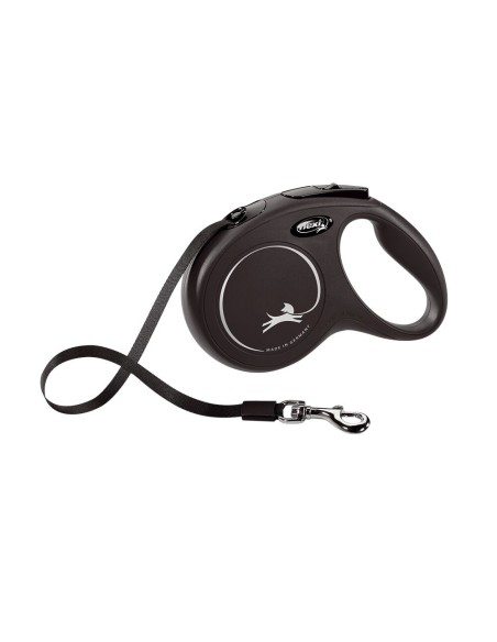 Laisse pour Chien Flexi New Classic 5m Noir Taille M –  (Kit De Transport - Deplacement - Promenade) | STORE PRO SHOP 