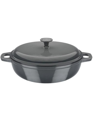 Cocotte fonte massive - GSW - GREY SHADOW - 30 cm - Ronde - Induction - Gris – GSW (Cocotte) | STORE PRO SHOP 