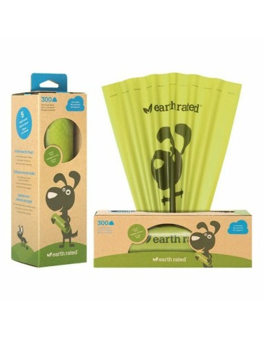 Distributeur de Sacs pour Animaux Domestiques Earth Rated UNSCENTBIO300 Papier Plastique (300 uds) – EARTH RATED (Kit De Transport - Deplacement - Promenade) | STORE PRO SHOP 