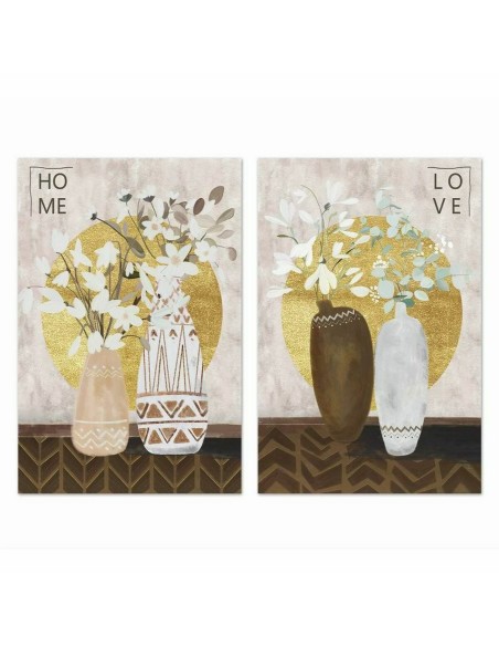 Cadre DKD Home Decor Pin (40 x 1,8 x 50 cm) (2 Unités)