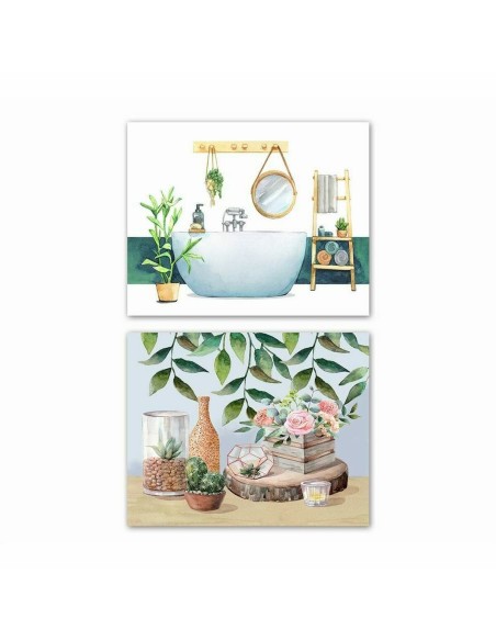 Cadre DKD Home Decor Scandinave (50 x 1,8 x 40 cm) (2 Unités)