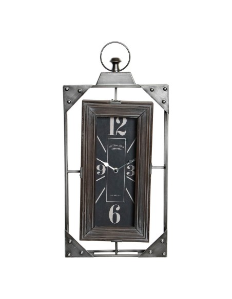 Horloge Murale DKD Home Decor Loft Bois Fer (29 x 6.5 x 61 cm) – DKD HOME DECOR (Horloge - Pendule) | STORE PRO SHOP 