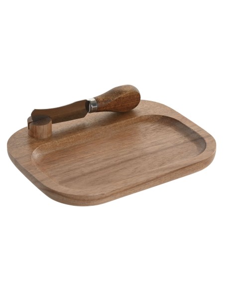 Planche à découper Home ESPRIT Acier inoxydable Acacia