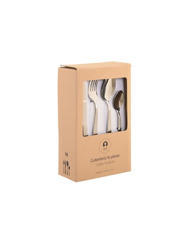 Couverts Home ESPRIT Argenté Acier inoxydable 15 x 7 x 24 cm 16 Pièces –  (Couteau De Cuisine) | STORE PRO SHOP 