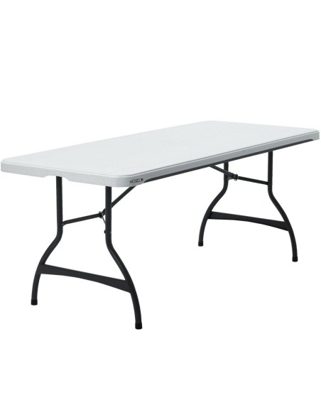 Table Piable Lifetime Blanc Acier Plastique 182 x 73,5 x 76 cm –  (Salon De Jardin - Ensemble Table Chaise Fauteuil De Jar) | STORE PRO SHOP 