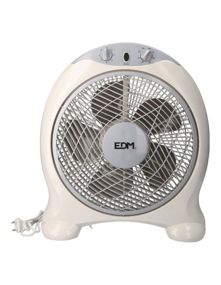 Ventilateur de Bureau EDM Blanc Gris 45 W 38,5 x 13 x 46 cm –  (Climatiseur) | STORE PRO SHOP 