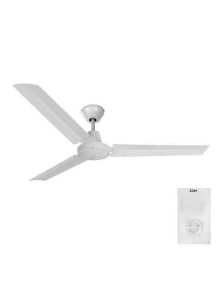 Ventilateur de Plafond EDM 33982 Blanc 60 W Ø 120 cm Mini industriel –  (Climatiseur) | STORE PRO SHOP 