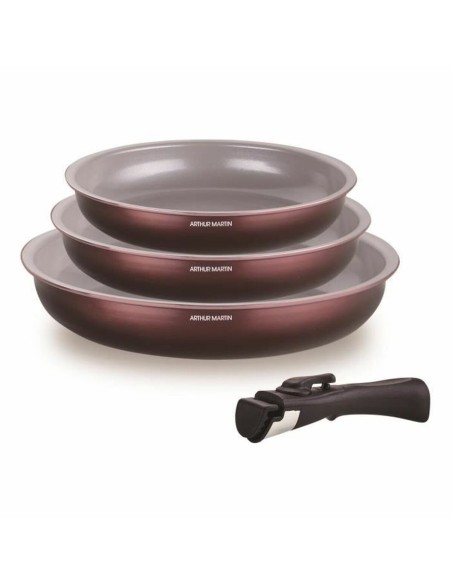 Poêle Arthur Martin Prune Aluminium Ø 24 cm Ø 20 cm Ø 28 cm (3 Unités) –  (Poele - Sauteuse) | STORE PRO SHOP 