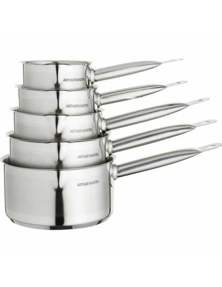 Set de Casseroles Arthur Martin Argenté Acier inoxydable 5 Pièces –  (Poele - Sauteuse) | STORE PRO SHOP 