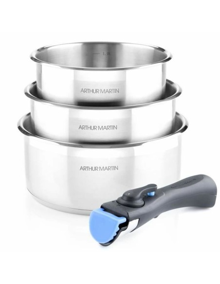 Batterie de Cuisine Arthur Martin   3 Pièces –  (Batterie De Cuisine) | STORE PRO SHOP 