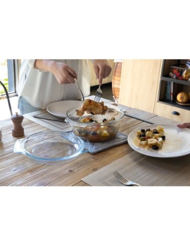 Cocotte - PYREX - 1450074 - Ronde - En verre borosilicate - 5,1 litres - Adapté au congélateur et micro-ondes – PYREX (Cocotte) | STORE PRO SHOP 