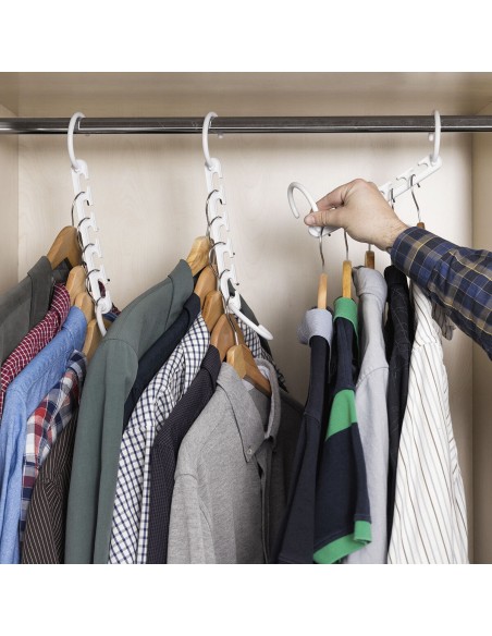 Organisateur de Cintre pour 40 Vêtements Plusrobe InnovaGoods 24 Pièces – INNOVAGOODS (Porte-manteau) | STORE PRO SHOP 
