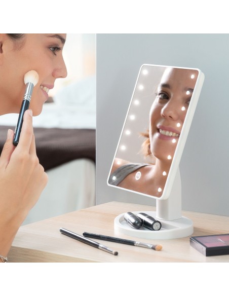 Miroir de Table LED Tactile Perflex InnovaGoods – INNOVAGOODS (Accessoires) | STORE PRO SHOP 