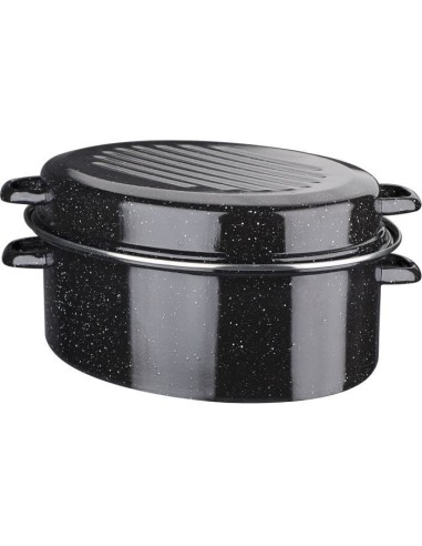 Cocotte acier émaillé - GSW - Daubiere Email - 32 cm - Ovale - Induction – GSW (Cocotte) | STORE PRO SHOP 