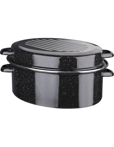 Cocotte acier émaillé - GSW - Daubiere Email - 32 cm - Ovale - Induction – GSW (Cocotte) | STORE PRO SHOP 