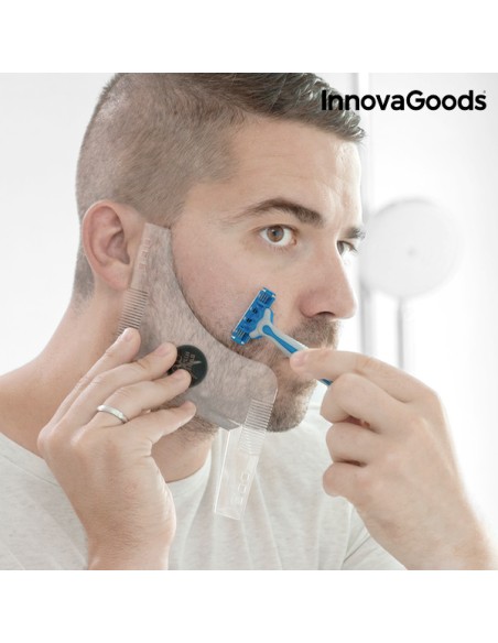 Moule pour Rasage de Barbe Hipster Barber InnovaGoods – INNOVAGOODS (Coffret Epilation) | STORE PRO SHOP 