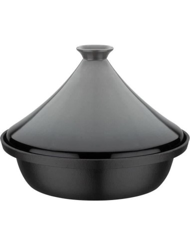 Tajine fonte massive - GSW - 30 x 22 cm - Couvercle céramique - Induction - Gris – GSW (Cocotte) | STORE PRO SHOP 