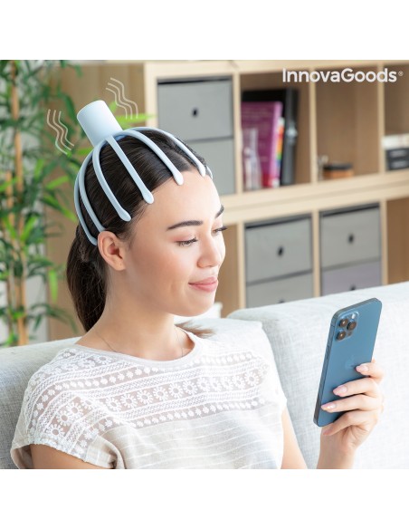 Masseur de Tête Rechargeable Helax InnovaGoods – INNOVAGOODS (Appareil De Massage - Coussin De Massage) | STORE PRO SHOP 