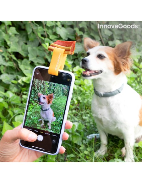 Clip pour Selfies pour Animaux Familiers Pefie InnovaGoods – INNOVAGOODS (Film De Protection Telephone - Verre De Protection Tele) | STORE PRO SHOP 