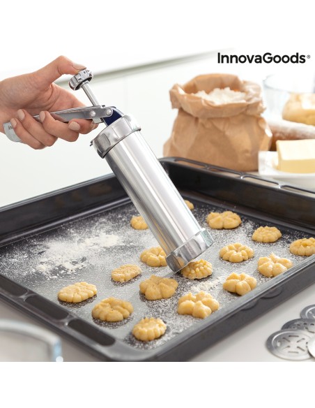 Machine à Biscuits et Douille2 en 1 Prekies InnovaGoods – INNOVAGOODS (Moule A Gateau - Moule De Patisserie) | STORE PRO SHOP 