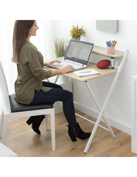Bureau Pliable avec Étagère Tablezy InnovaGoods – INNOVAGOODS (Bureau - Rehausse Bureau) | STORE PRO SHOP 