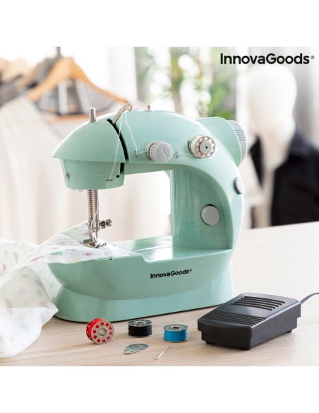 Mini Machine à Coudre Portable avec LED, Coupe-Fil et Accessoires Sewny InnovaGoods – INNOVAGOODS (Machine A Coudre) | STORE PRO SHOP 
