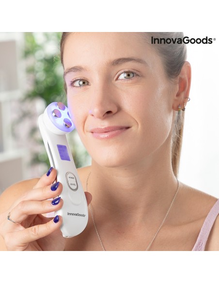 Masseur Facial avec Radiofréquence, Photothérapie et Électrostimulation Wace InnovaGoods – INNOVAGOODS (Soin Specifique Minceur -  Traitement Cellulite - Acces) | STORE PRO SHOP 