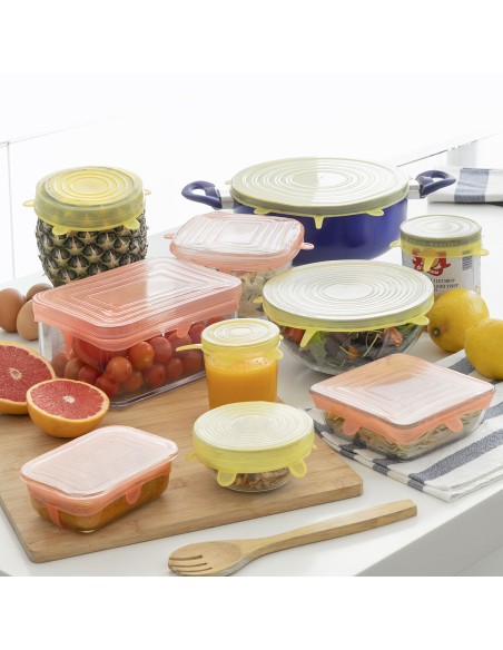 Jeu de 10 Couvercles de Cuisine Réutilisables et Réglables Lilyd InnovaGoods – INNOVAGOODS (Autres) | STORE PRO SHOP 