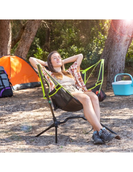 Chaise Pliable de Camping à Bascule Kamprock InnovaGoods – INNOVAGOODS (Outillage De Camping) | STORE PRO SHOP 
