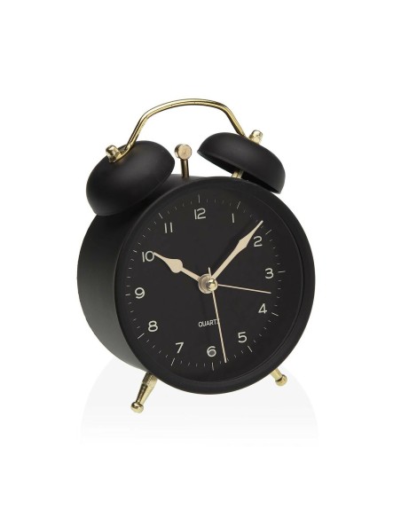 Pendule Réveil Versa Noir Métal 5,4 x 13,5 x 9,7 cm – VERSA (Radio Reveil) | STORE PRO SHOP 