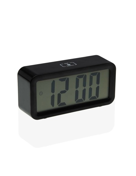 Pendule Réveil Versa Noir Métal 3,9 x 6,5 x 13,4 cm – VERSA (Radio Reveil) | STORE PRO SHOP 