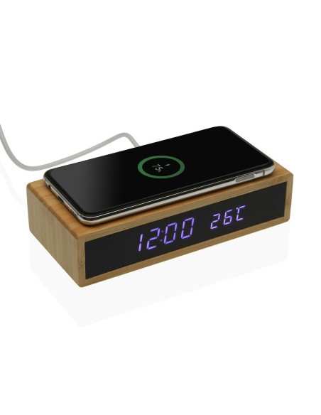 Pendule Réveil Versa Bambou Minimaliste 7,3 x 3,5 x 16 cm – VERSA (Radio Reveil) | STORE PRO SHOP 