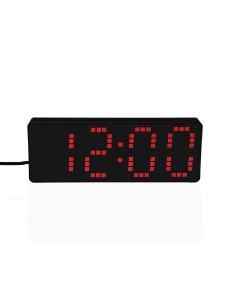 Pendule Réveil Versa Noir Rouge – VERSA (Radio Reveil) | STORE PRO SHOP 