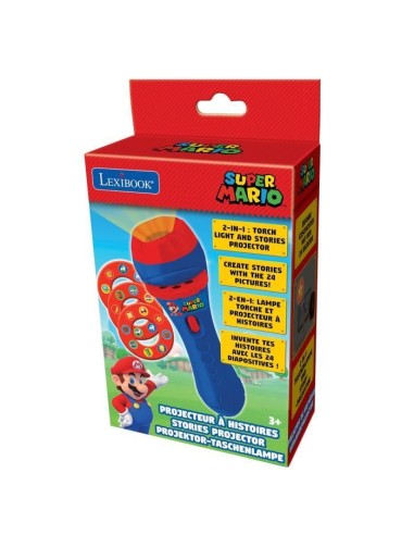 Projecteur a histoires et lampe torche Super Mario - LEXIBOOK - Mixte - Bleu - 3 ans et plus – LEXIBOOK (Accessoire De Jeu Multimedia Enfant) | STORE PRO SHOP 