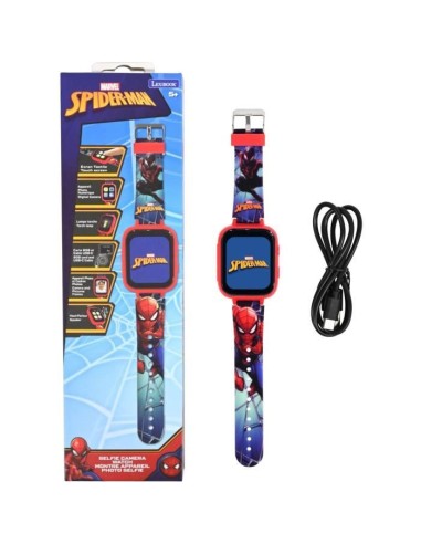 Montre avec écran couleurs SpiderMan avec camera et carte mémoire de 8 Go – LEXIBOOK (Accessoire De Jeu Multimedia Enfant) | STORE PRO SHOP 