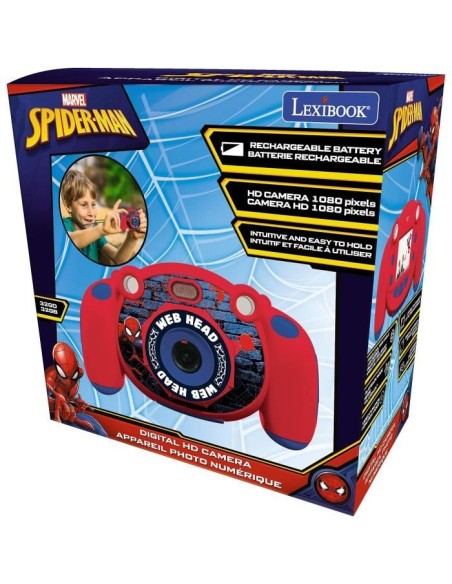 Appareil photo numérique enfant Spiderman - LEXIBOOK - Ecran LCD 2 pouces - Grand angle 100 degrés - Rouge – LEXIBOOK (Appareil Photo Enfant) | STORE PRO SHOP 