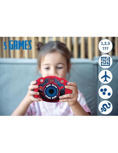 Appareil photo numérique enfant Spiderman - LEXIBOOK - Ecran LCD 2 pouces - Grand angle 100 degrés - Rouge – LEXIBOOK (Appareil Photo Enfant) | STORE PRO SHOP 