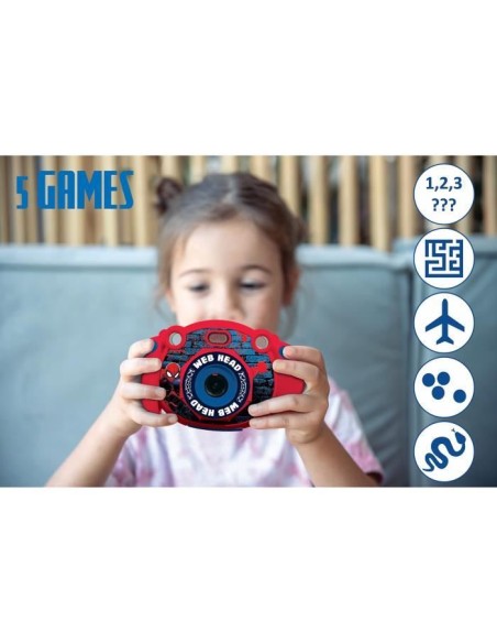 Appareil photo numérique enfant Spiderman - LEXIBOOK - Ecran LCD 2 pouces - Grand angle 100 degrés - Rouge – LEXIBOOK (Appareil Photo Enfant) | STORE PRO SHOP 
