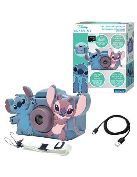 Camera pour enfants avec protection Stitch – LEXIBOOK (Appareil Photo Enfant) | STORE PRO SHOP 