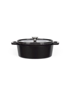 Cocotte ovale - LIVOO - MEP129N - 4,5 L - Fonte émaillée - Couvercle avec picots - Tous feux - 29 x 22 cm