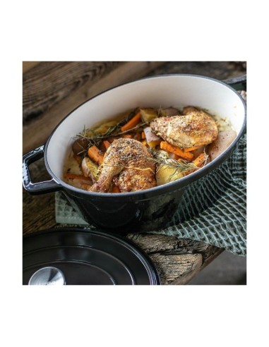 Cocotte ovale - LIVOO - MEP129N - 4,5 L - Fonte émaillée - Couvercle avec picots - Tous feux - 29 x 22 cm – LIVOO (Cocotte) | STORE PRO SHOP 