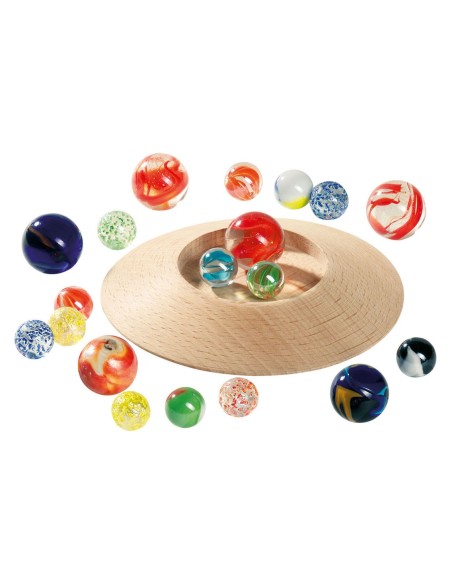 Jeu de billes avec plateau et 31 billes – GOKI (Bille - Boulet - Calot - Boulard - Caille) | STORE PRO SHOP 