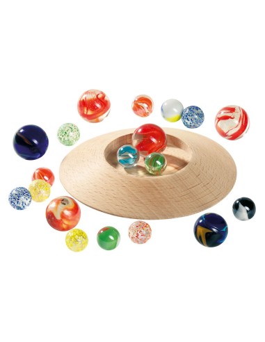Jeu de billes avec plateau et 31 billes – GOKI (Bille - Boulet - Calot - Boulard - Caille) | STORE PRO SHOP 